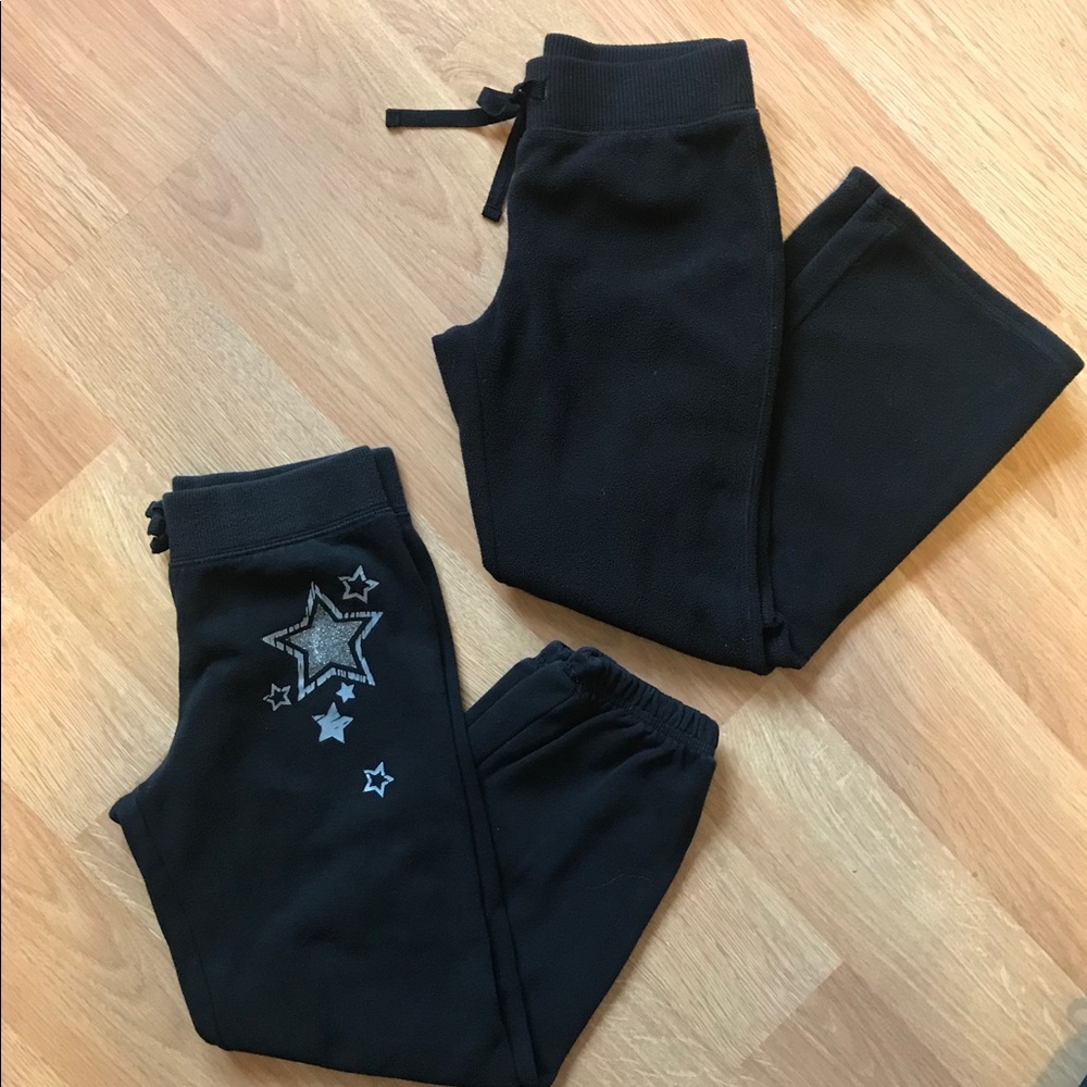 Set Of Two Black Sweatpants, Size (6X-7)